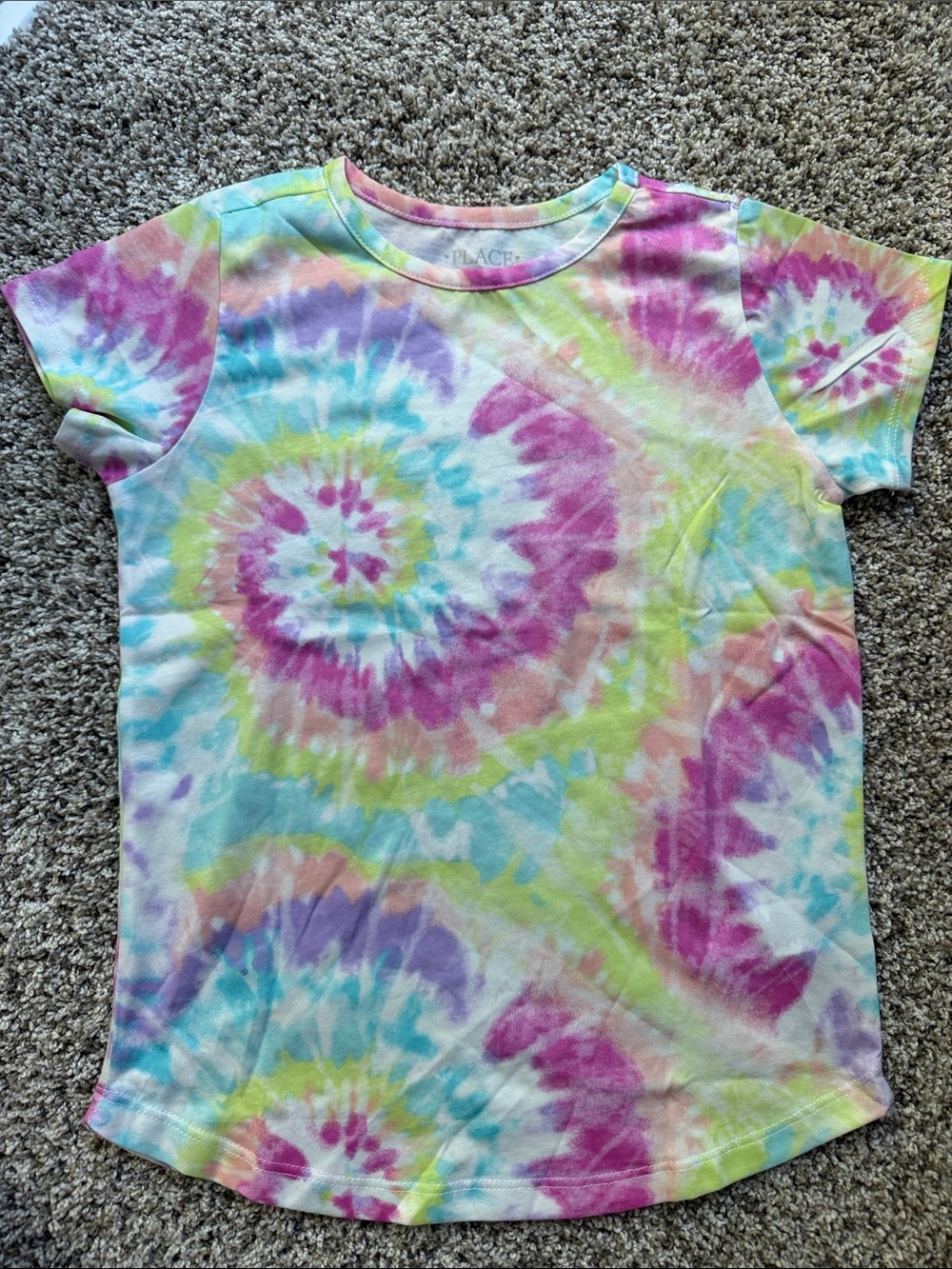 NWOT Girls' Tie-Dye Short Sleeve Tee - The Children's Place - size medium 7-8